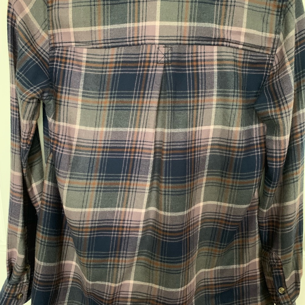 American Eagle Plaid Button Down Sz XS - Picture 7 of 8